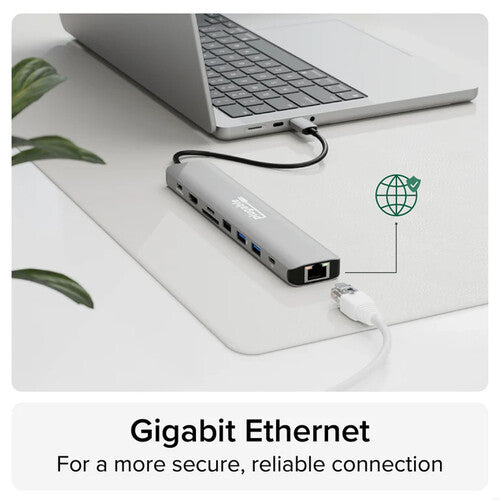 Plugable 9-in-1 USB-C Hub with 4K HDMI and 140W Power Delivery Charging