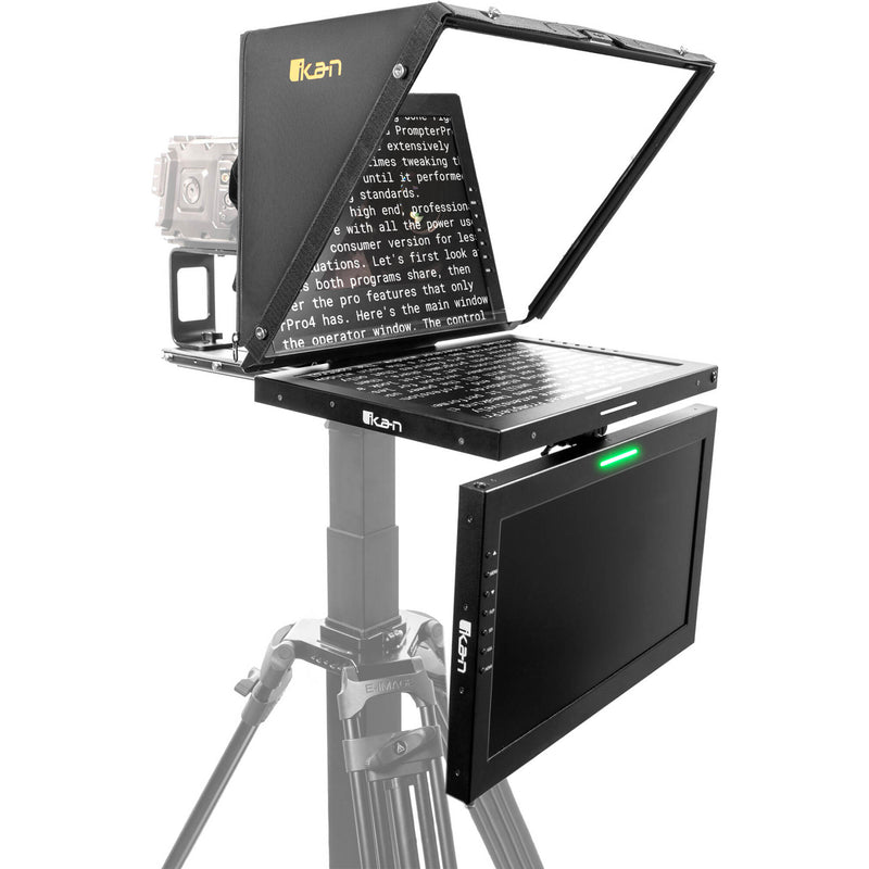 ikan 19" Teleprompter with Widescreen Script Monitor & Talent Monitor KIt