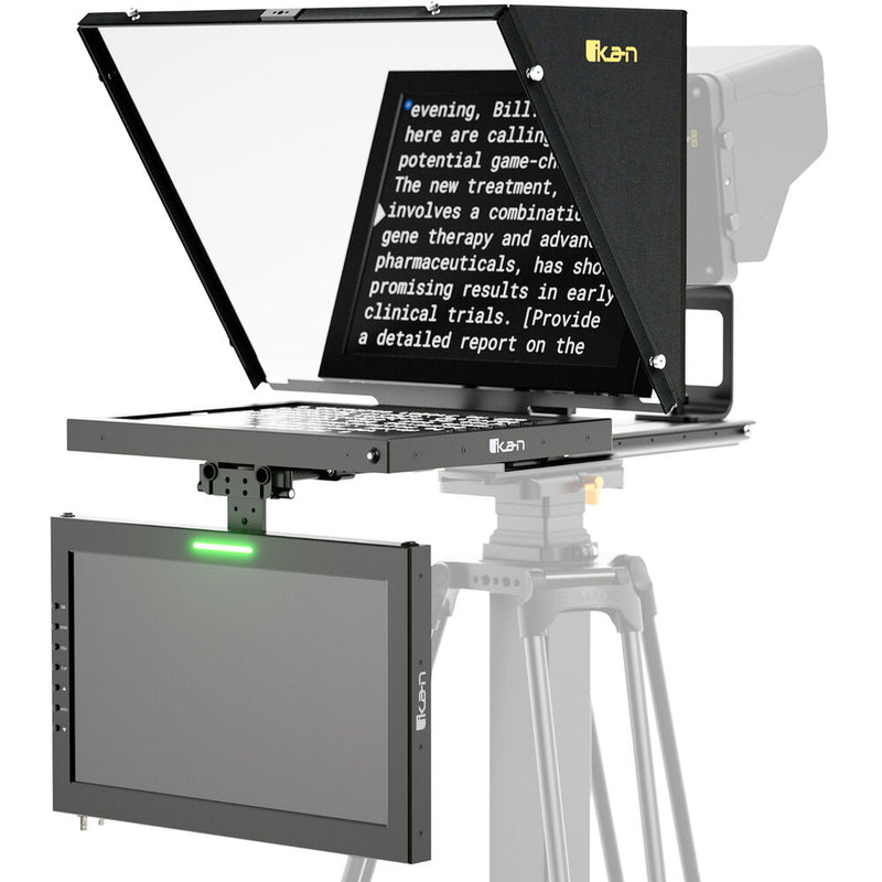 ikan PT4700-TM-V2 Professional 17" High-Bright Teleprompter with 19" Widescreen Talent Monitor