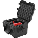 Foama Carry-On Case with Foam Insert for DJI Neo Fly More Combo (Black/Red, 8.8L)