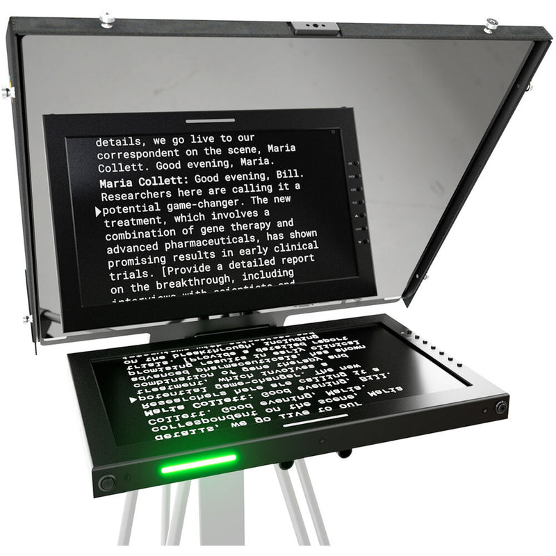 ikan Professional 15" SDI PTZ Teleprompter with Widescreen Tally Monitor