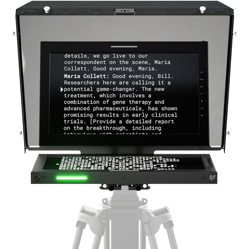 ikan Professional 15" SDI PTZ Teleprompter Travel Kit with Widescreen Tally Monitor