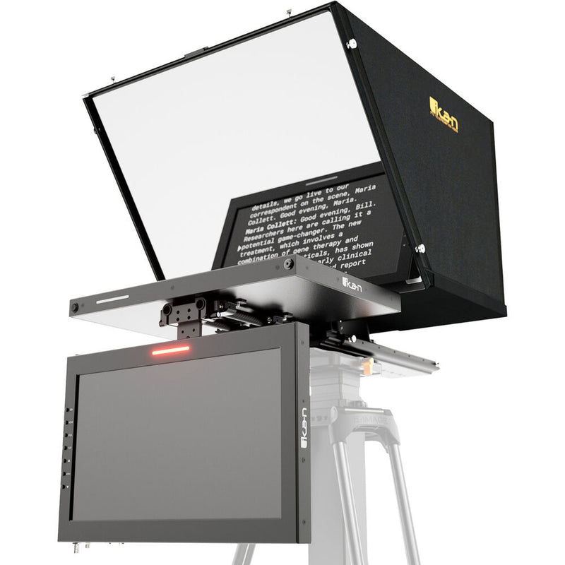 ikan Professional 15" SDI PTZ Teleprompter with Widescreen Tally Monitor & Talent Monitor