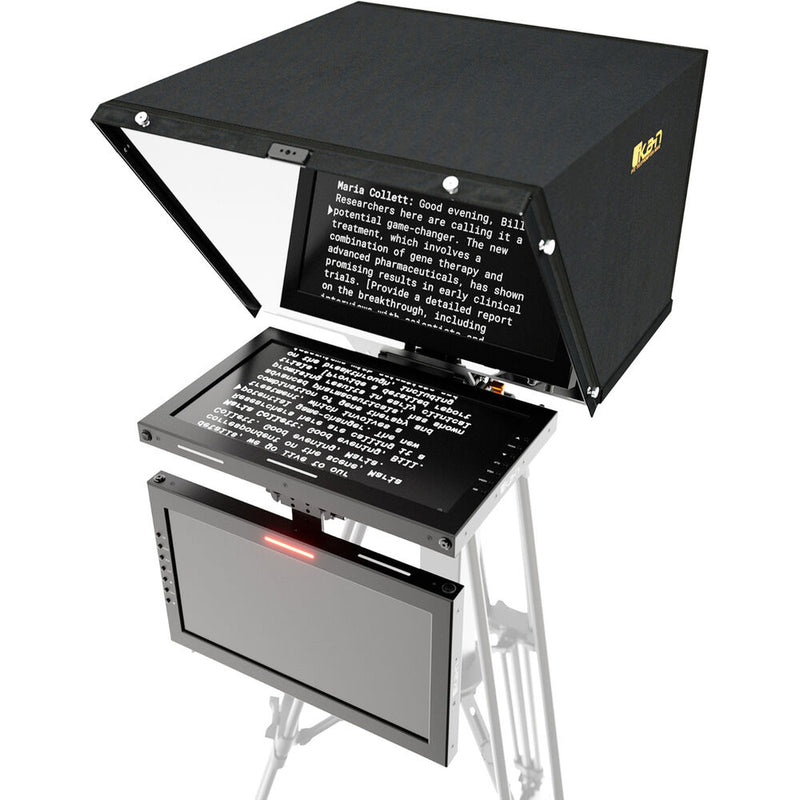 ikan Professional 15" SDI PTZ Teleprompter with Widescreen Tally Monitor & Talent Monitor