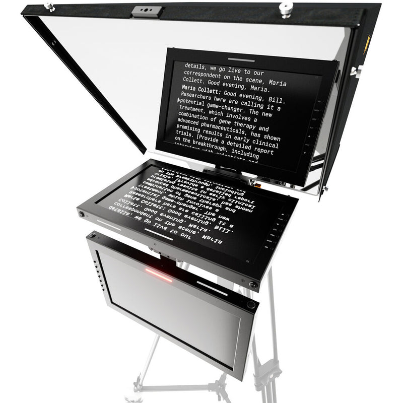 ikan Professional 15" SDI PTZ Teleprompter with Widescreen Tally Monitor & Talent Monitor