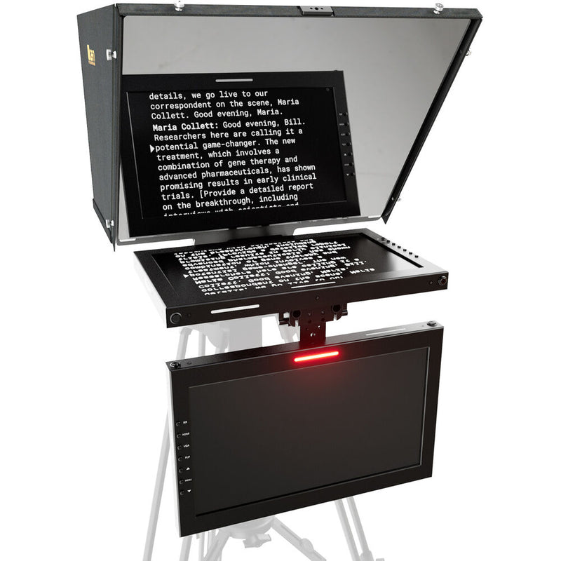 ikan Professional 15" SDI PTZ Teleprompter with Widescreen Tally Monitor & Talent Monitor