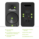 Kanto Living ORA4 Active 2-Way Reference Desktop Speakers with Bluetooth Streaming (Black, Pair)