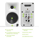 Kanto Living ORA4 Active 2-Way Reference Desktop Speakers with Bluetooth Streaming (Matte White, Pair)