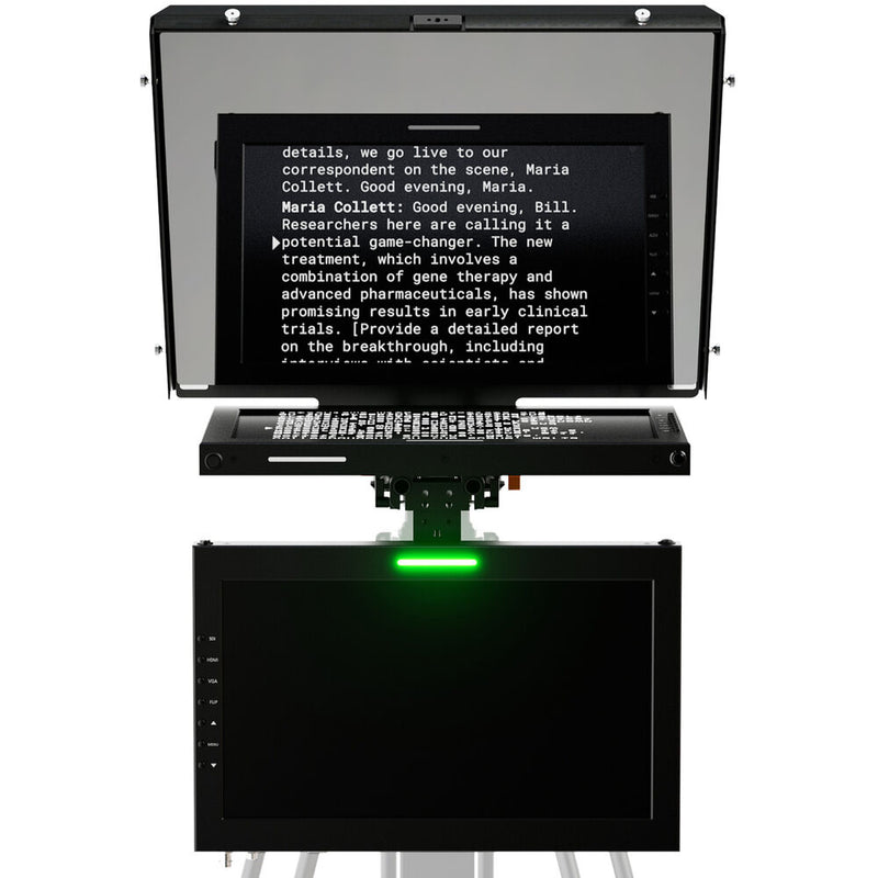 ikan Professional 15" SDI Teleprompter with Widescreen Tally Monitor & Talent Monitor