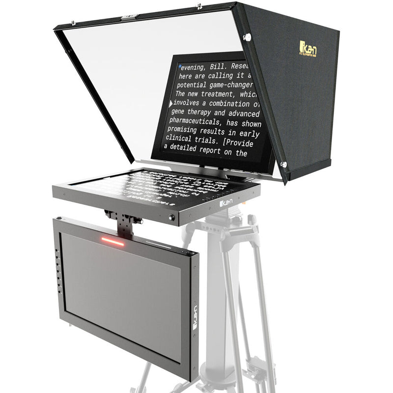 ikan Professional 15" High-Bright PTZ Teleprompter with Talent Monitor