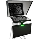 ikan PT4500S-TM-V3 Professional 15" SDI High-Bright Teleprompter with Widescreen Talent Monitor