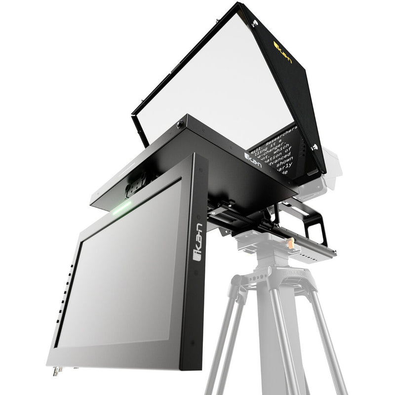 ikan PT4500S-TM-V3 Professional 15" SDI High-Bright Teleprompter with Widescreen Talent Monitor