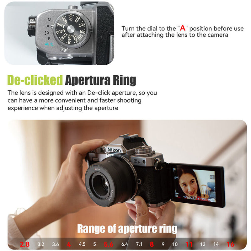 AstrHori AF 27mm f/2.8 Lens (Nikon Z, Black)