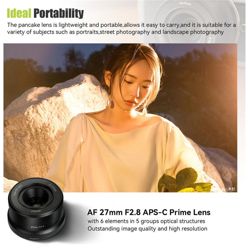 AstrHori AF 27mm f/2.8 Lens (Nikon Z, Black)