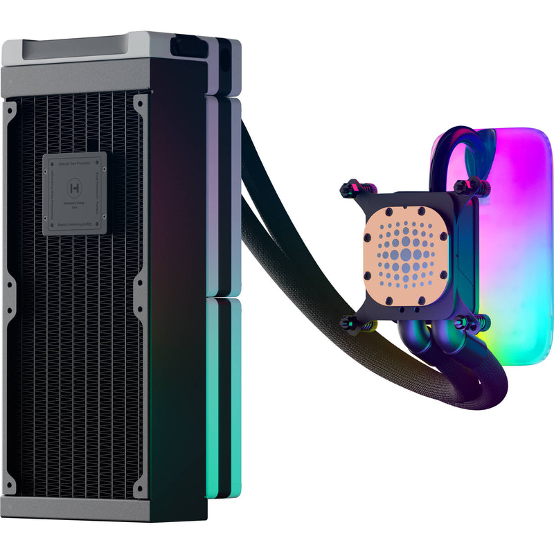 HYTE THICC Q60 240mm AIO RGB Liquid Cooler (Black/White)