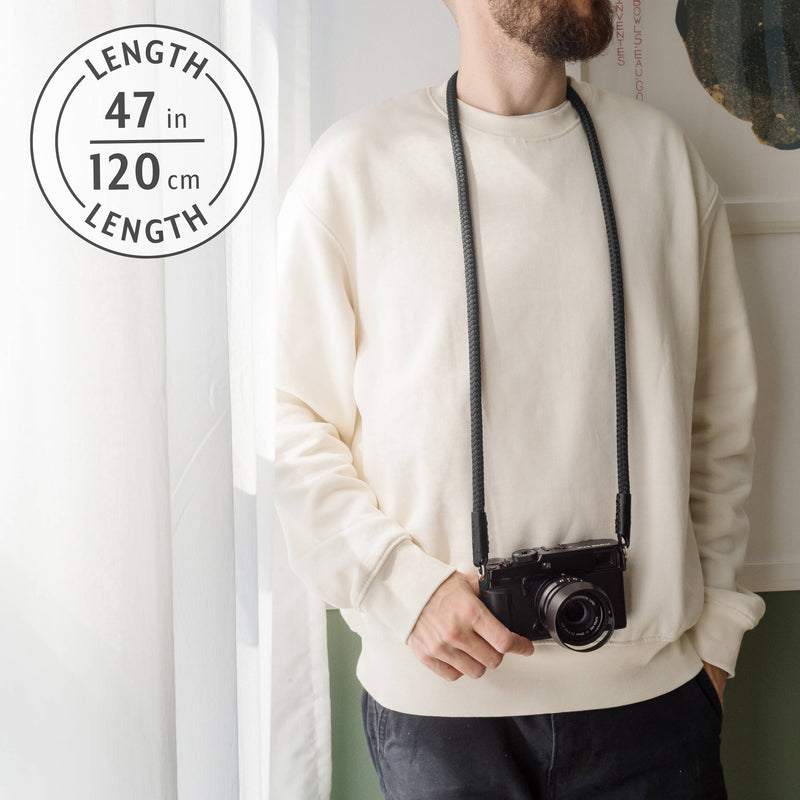 Fab' F8 Rope Camera Strap (Black, 47")