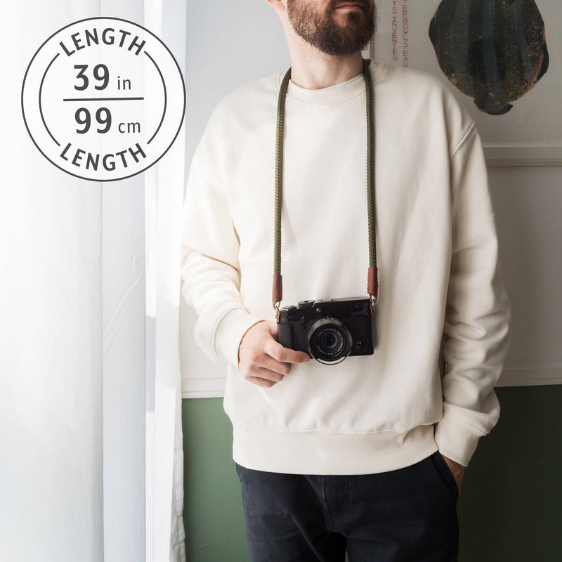 Fab' F8 Rope Camera Strap (Khaki, 39")