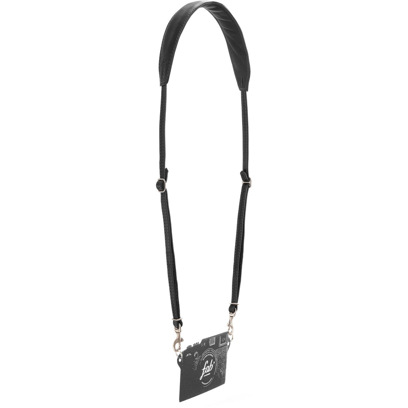 Fab' F11 Leather Camera Strap (Black, 39 to 55")