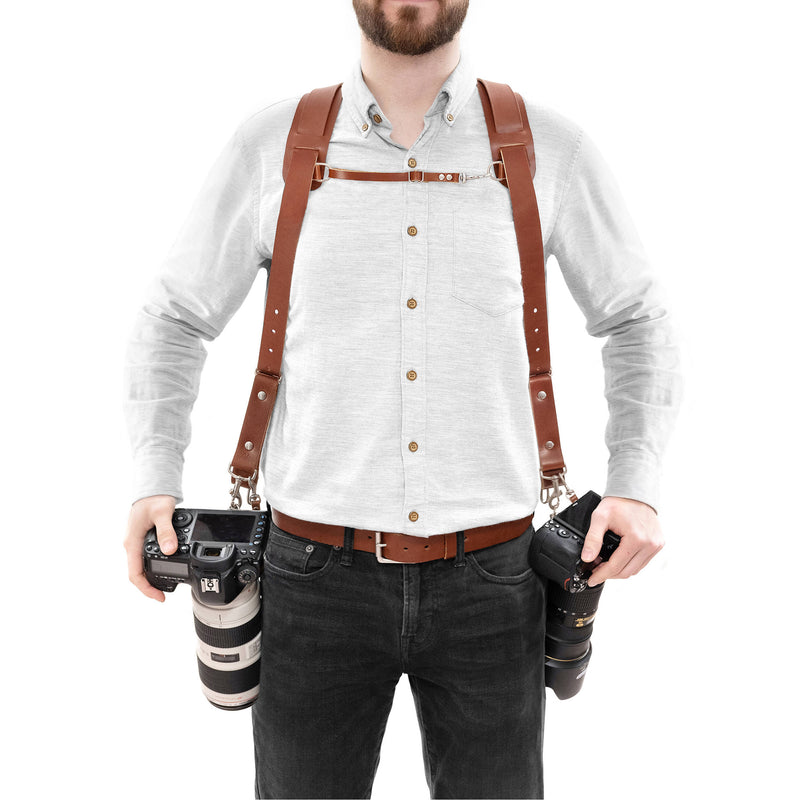Fab' F22 Dual Camera Harness (Brown)