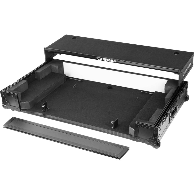 Odyssey LED Flight Effects Case for AlphaTheta XDJ-AZ with Glide-Style Platform and Corner Wheels (All Black, 1 RU)
