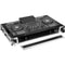 Odyssey LED Flight Effects Case for AlphaTheta XDJ-AZ with Clear Lid and Corner Wheels (Silver & Black, 1 RU)
