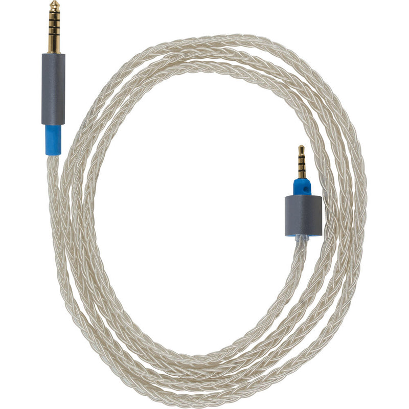 Dekoni Audio Dekoni Ensemble Presplit  4.4mm  Balanced 64" Silver Braided Cable