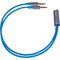 Dekoni Audio Dekoni Ensemble Postsplit 3.5mm Connectors with Blue Nylon Woven Jacket