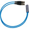 Dekoni Audio Dekoni Ensemble Postsplit 4-Pin Mini-XLR Connectors with Blue Nylon Woven Jacket