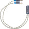 Dekoni Audio Dekoni Ensemble Postsplit 3.5mm Connectors with Silver Braided Cable