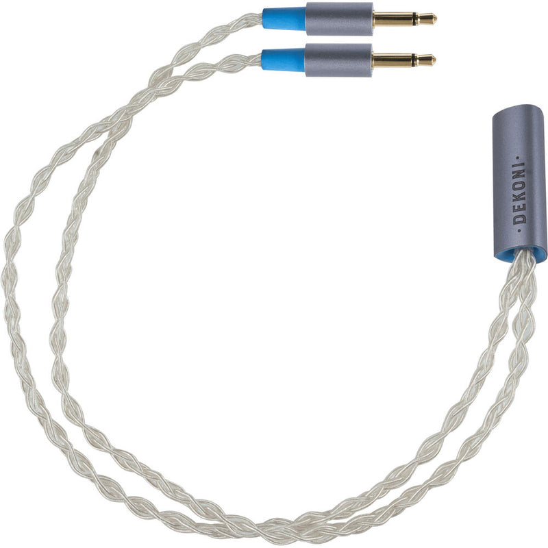 Dekoni Audio Dekoni Ensemble Postsplit 3.5mm Connectors with Silver Braided Cable