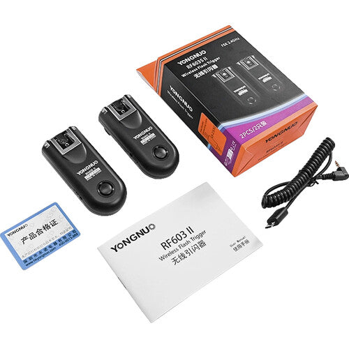 Yongnuo RF-603S II S1 Wireless Flash Trigger Kit for Sony