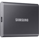 Samsung 1TB T7 Portable SSD with MagSafe/Cold Shoe SSD Holder (Titan Gray)