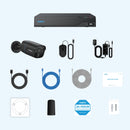 Reolink NVS8-8MB4-B 8-Channel 8MP NVR with 2TB HDD & Four 8MP Bullet Cameras (Black)