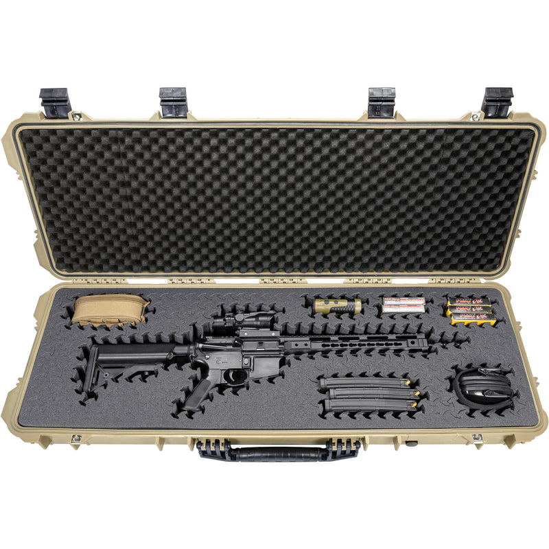 RAGAR Hard Rifle Case with RAGAR Reconfigurable & Reusable XP Crosslinked Foam (44", Tan)