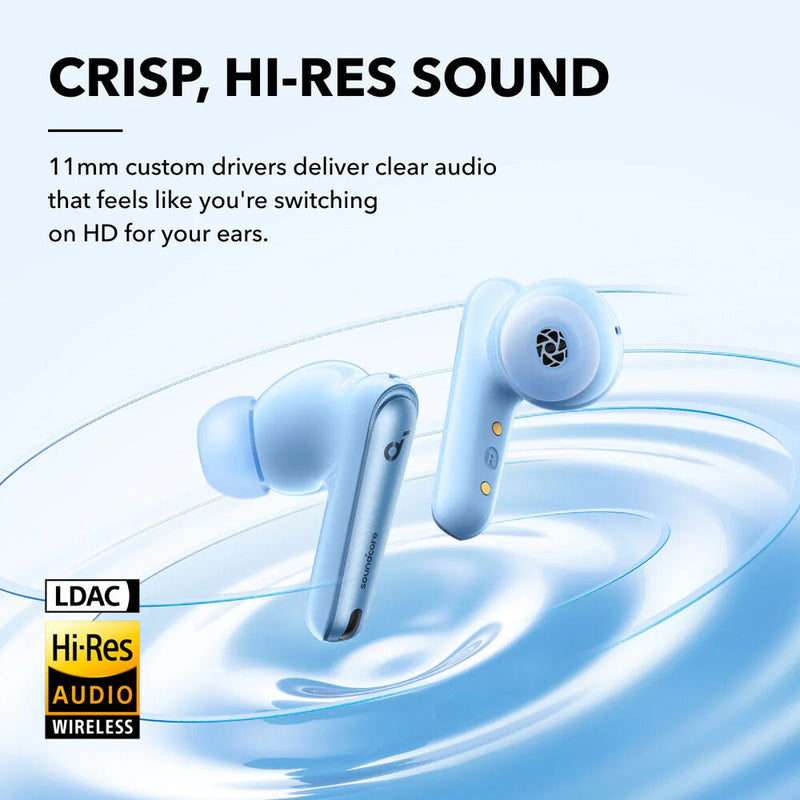 Soundcore by Anker Liberty 4 NC True-Wireless Noise-Canceling Earbuds (Light Blue)