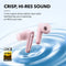 Soundcore by Anker Liberty 4 NC True-Wireless Noise-Canceling Earbuds (Pastel Pink)