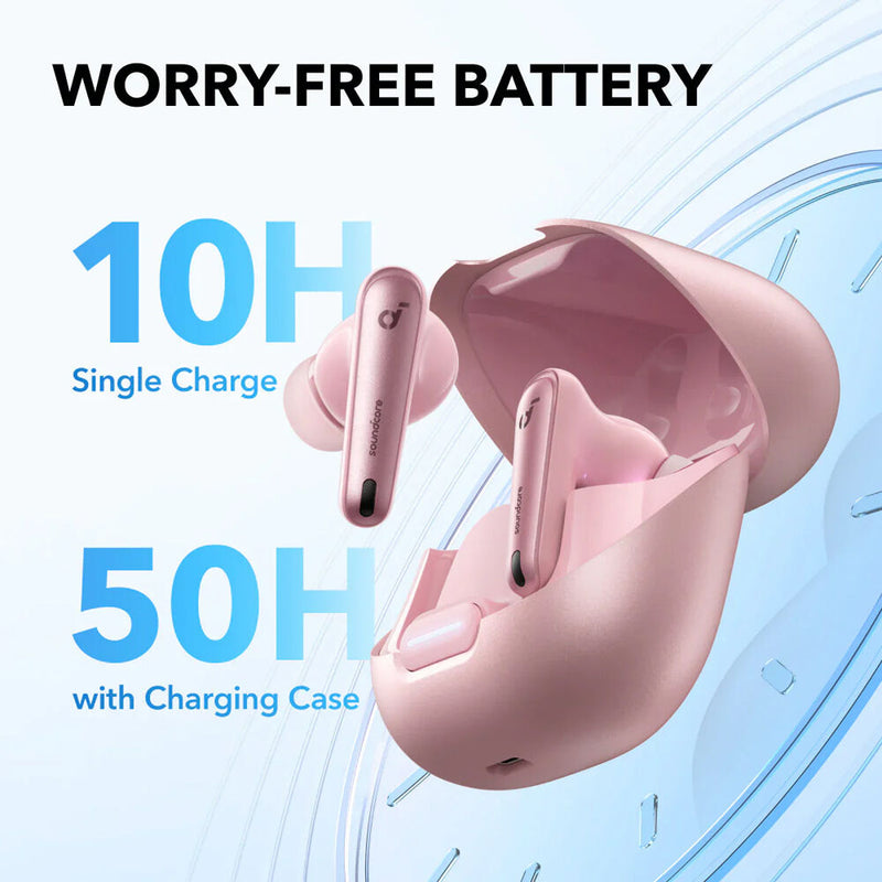 Soundcore by Anker Liberty 4 NC True-Wireless Noise-Canceling Earbuds (Pastel Pink)