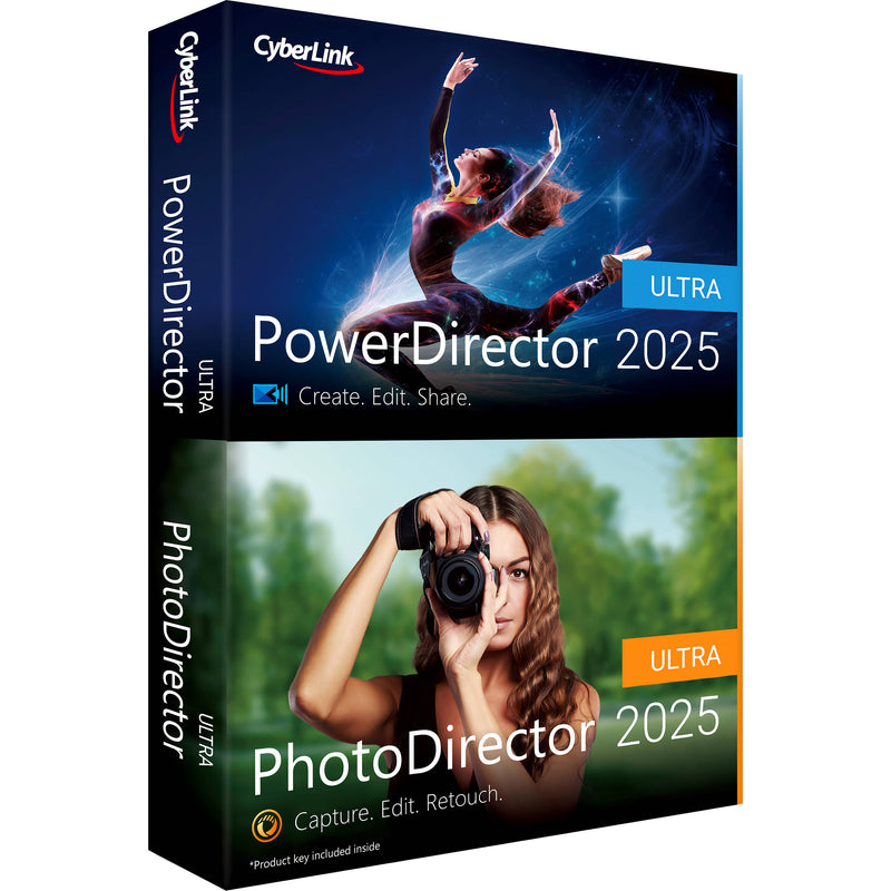 CyberLink PowerDirector + PhotoDirector 2025 Ultra (Box with Activation Code)