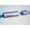 Dekoni Audio Dekoni Ensemble Postsplit 4-Pin Mini-XLR Connectors with Blue Nylon Woven Jacket