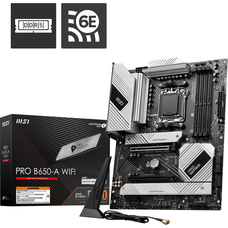 MSI PRO B650-A WIFI AM5 ATX Motherboard