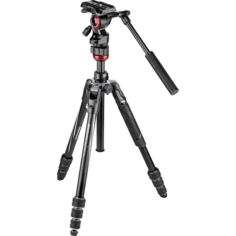 Manfrotto Befree Live Aluminum Video Tripod Kit with Wavo PLUS Microphone