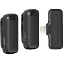 Ulanzi J12 2-Person Wireless Microphone System with Lighting Connector for iOS Devices (2.4 GHz)