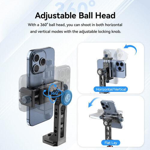 Ulanzi MA53 Ball Head Phone Holder with Arca-Type Base