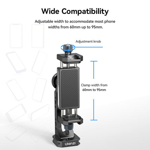 Ulanzi MA53 Ball Head Phone Holder with Arca-Type Base