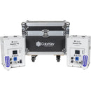 ColorKey Dazzler FX MK2 Cold Spark Machines with Road Case (White, 2-Pack)