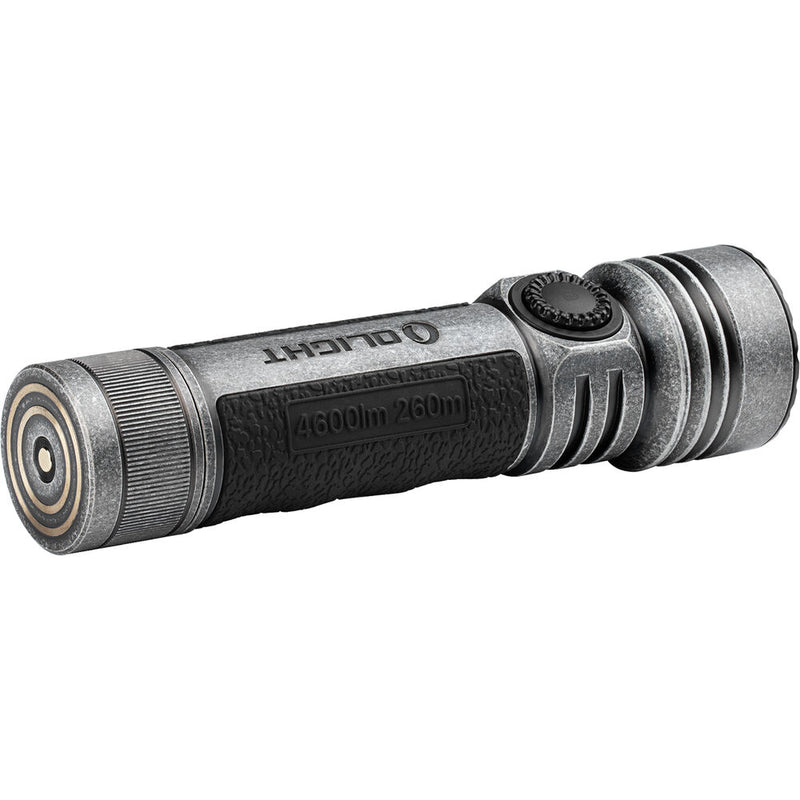 Olight Seeker 4 Pro Rechargeable LED Flashlight (Cool White LED, Silver-Plated Bronze)