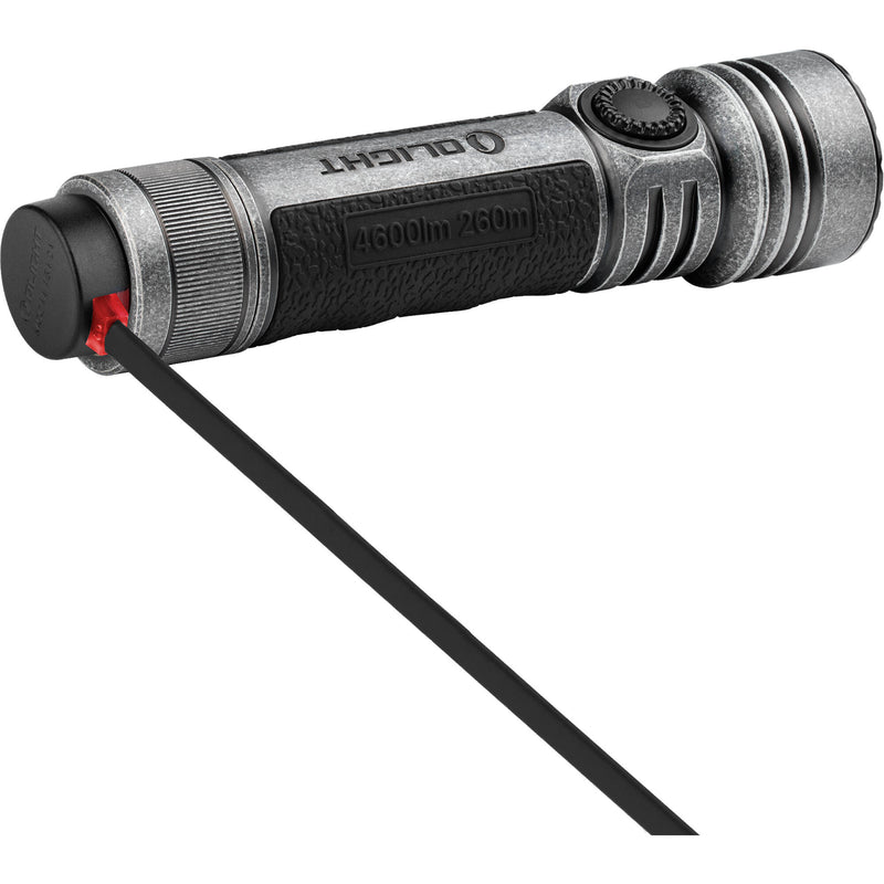 Olight Seeker 4 Pro Rechargeable LED Flashlight (Cool White LED, Silver-Plated Bronze)