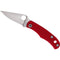 Spyderco Bug Micro (Satin Blade, Red Handle)