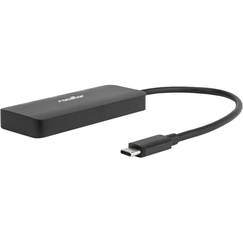 Rocstor USB-C to Triple 4K DisplayPort Adapter (Black)