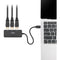 Rocstor USB-C to Triple 4K DisplayPort Adapter (Black)